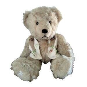 Vintage 1990s Jointed Teddy Bear, An Original By Pat L, Australian Made